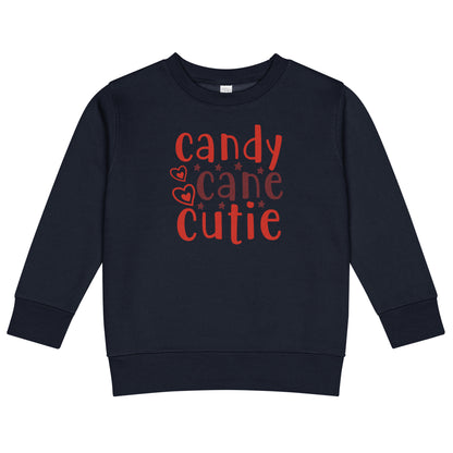 Candy Cane Cutie Christmas Toddler Sweatshirt