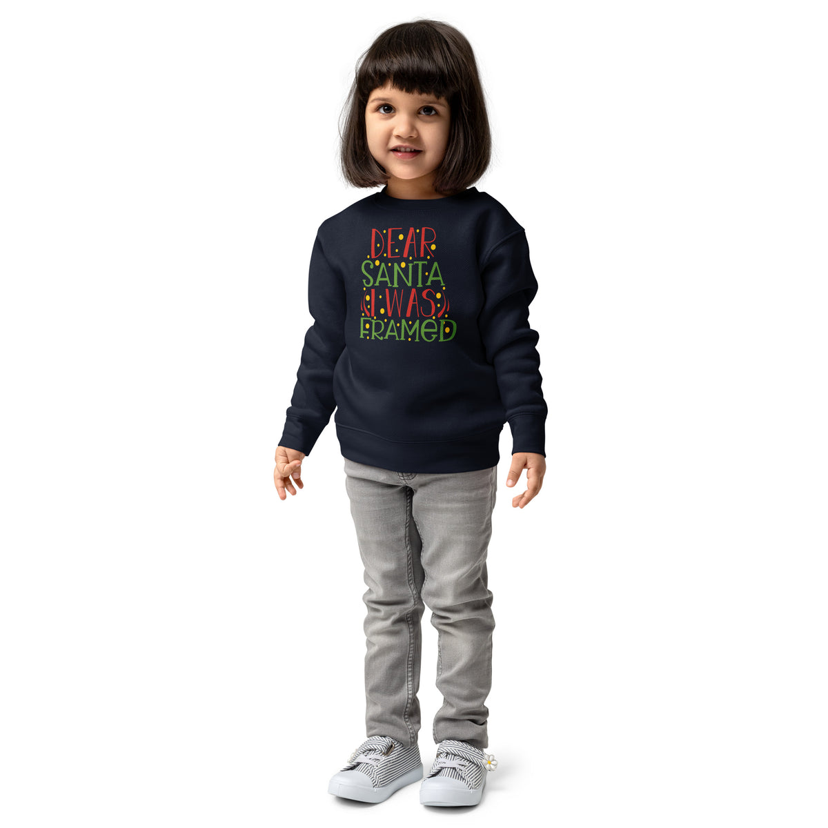 Dear Santa, I Was Framed Christmas Toddler Sweatshirt