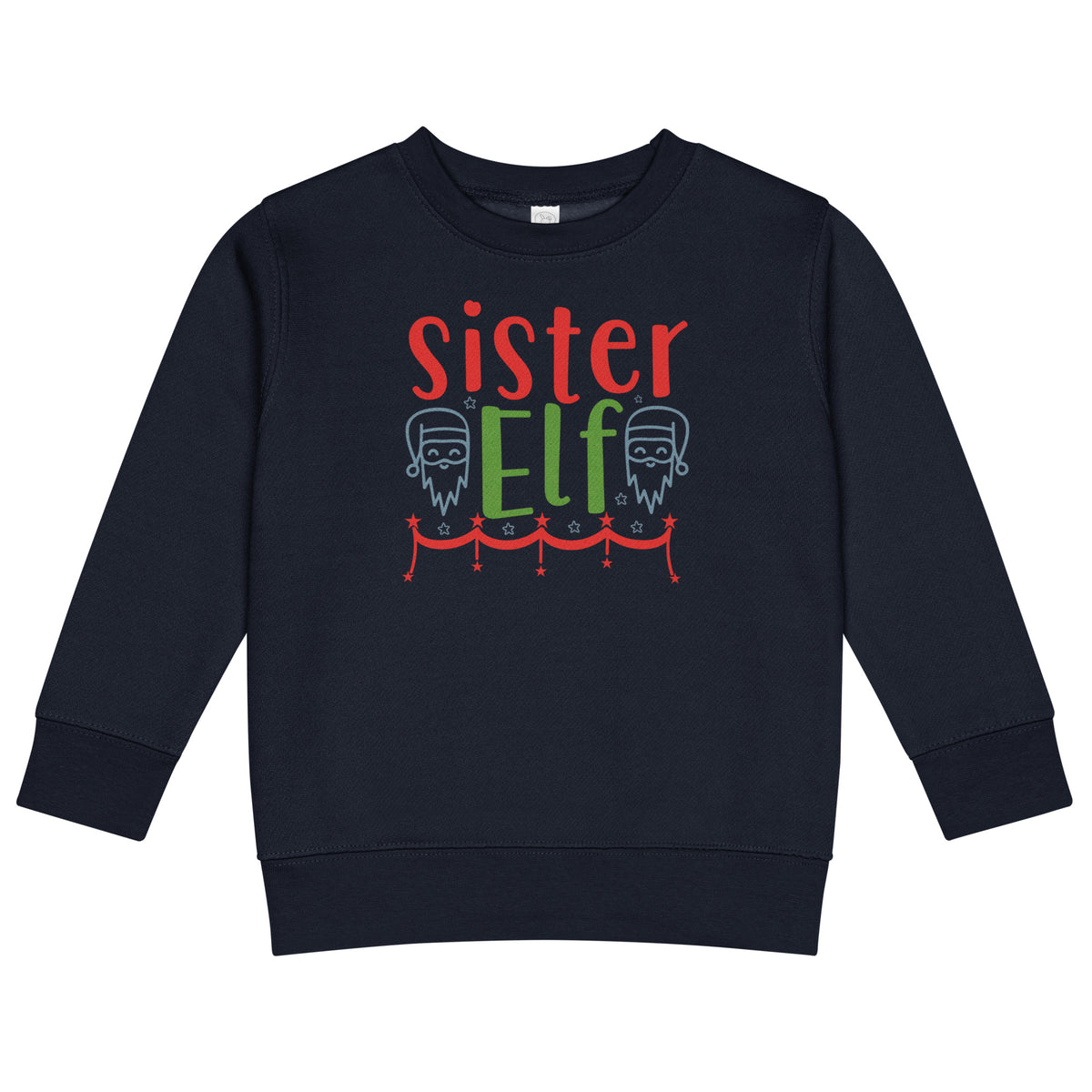 Sister Elf Christmas Toddler Sweatshirt