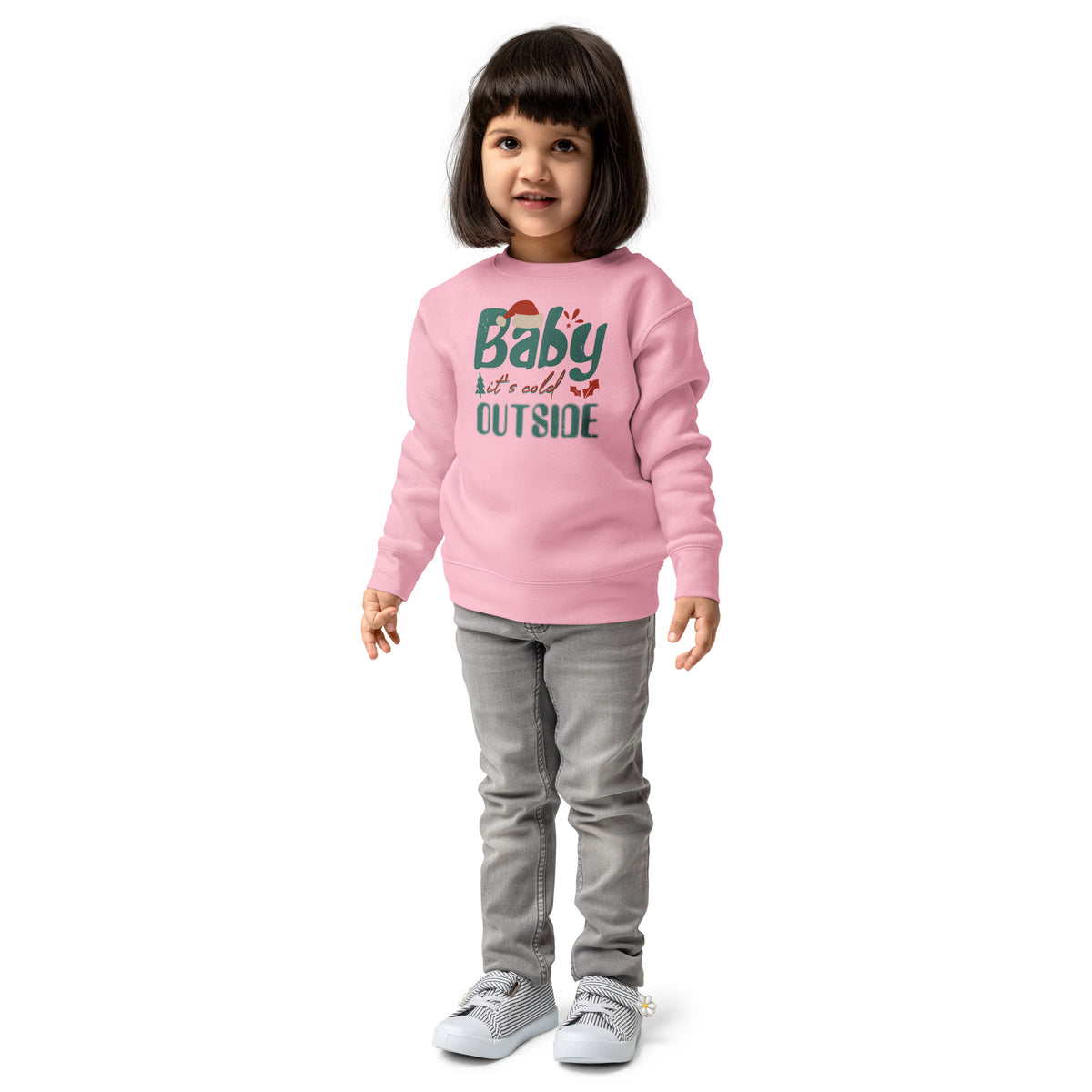 Baby, It's Cold Outside Christmas Toddler Sweatshirt