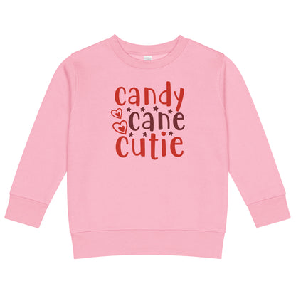 Candy Cane Cutie Christmas Toddler Sweatshirt
