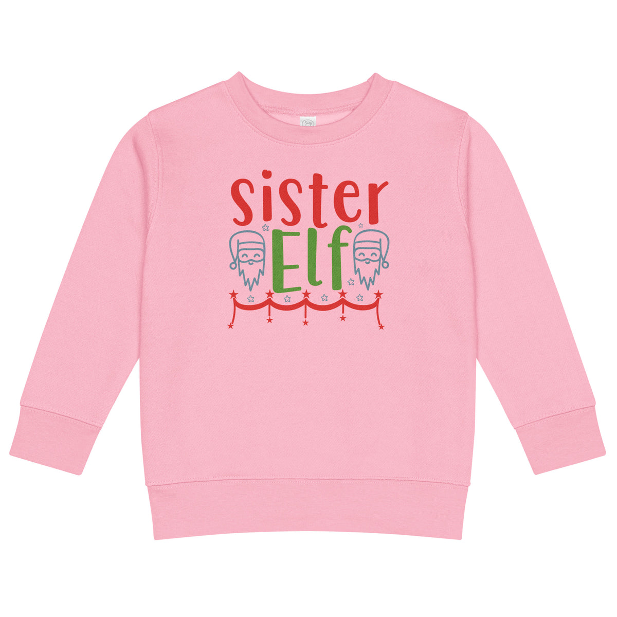 Sister Elf Christmas Toddler Sweatshirt