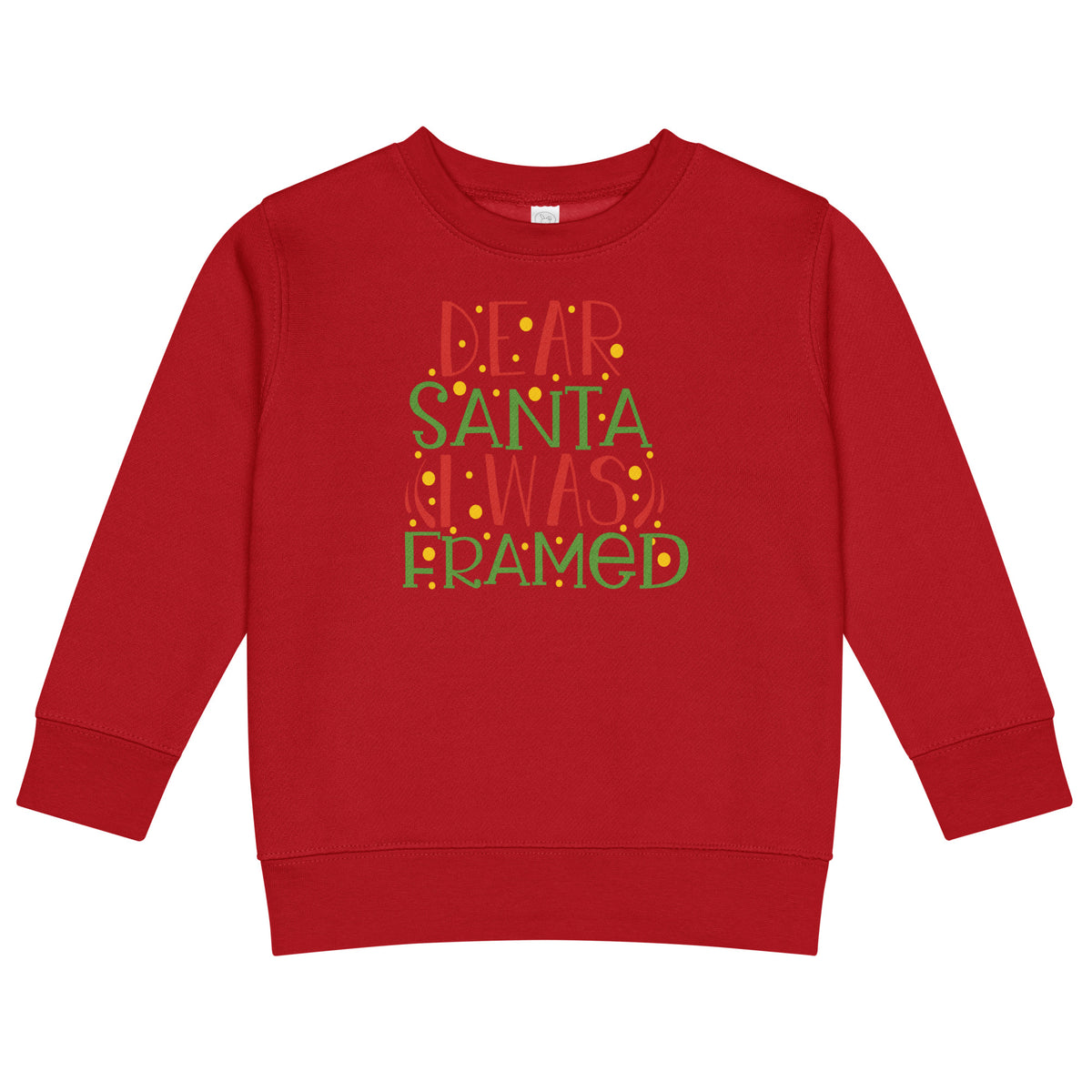 Dear Santa, I Was Framed Christmas Toddler Sweatshirt