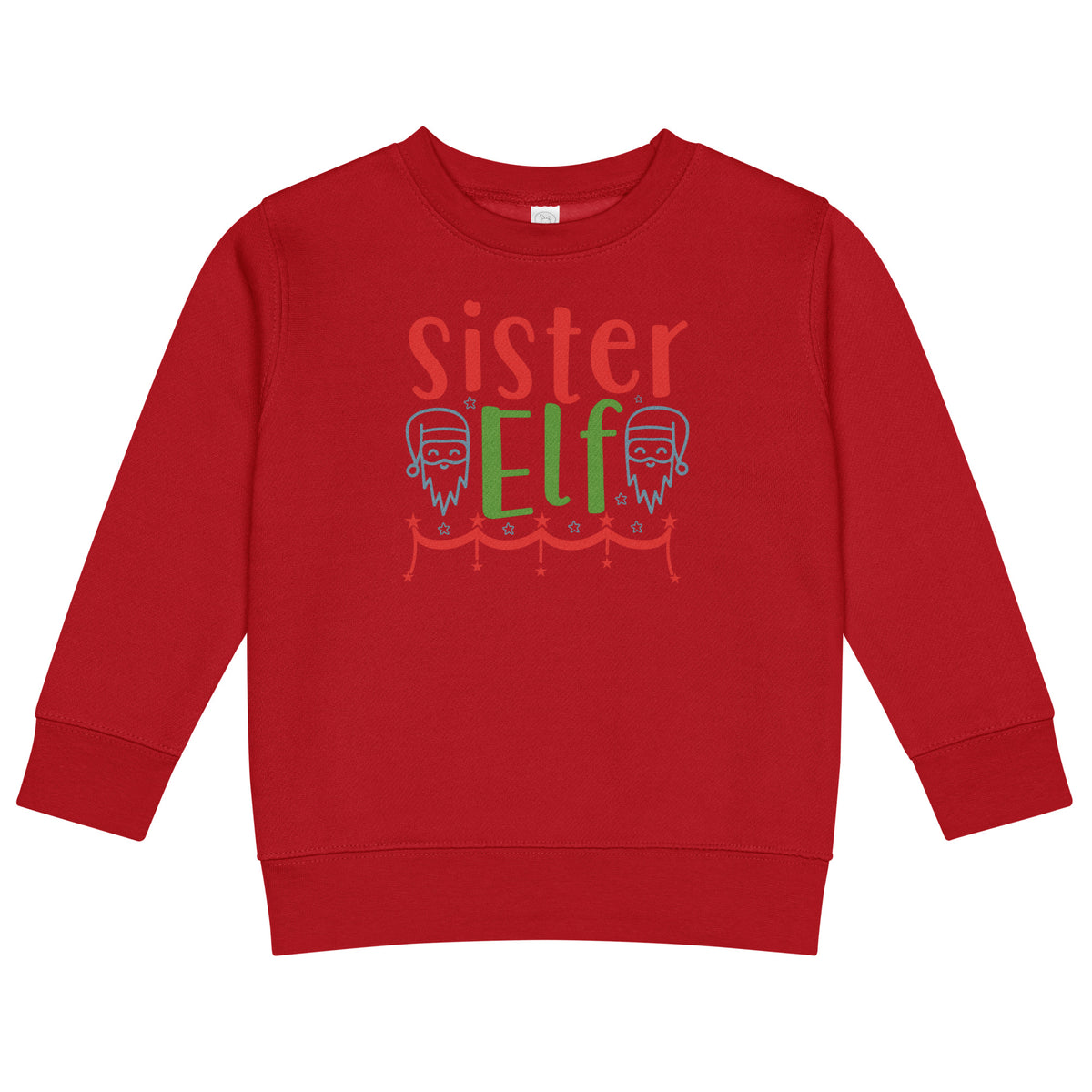 Sister Elf Christmas Toddler Sweatshirt