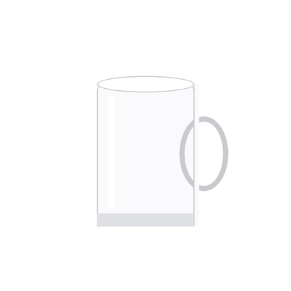 White Glossy Mug front