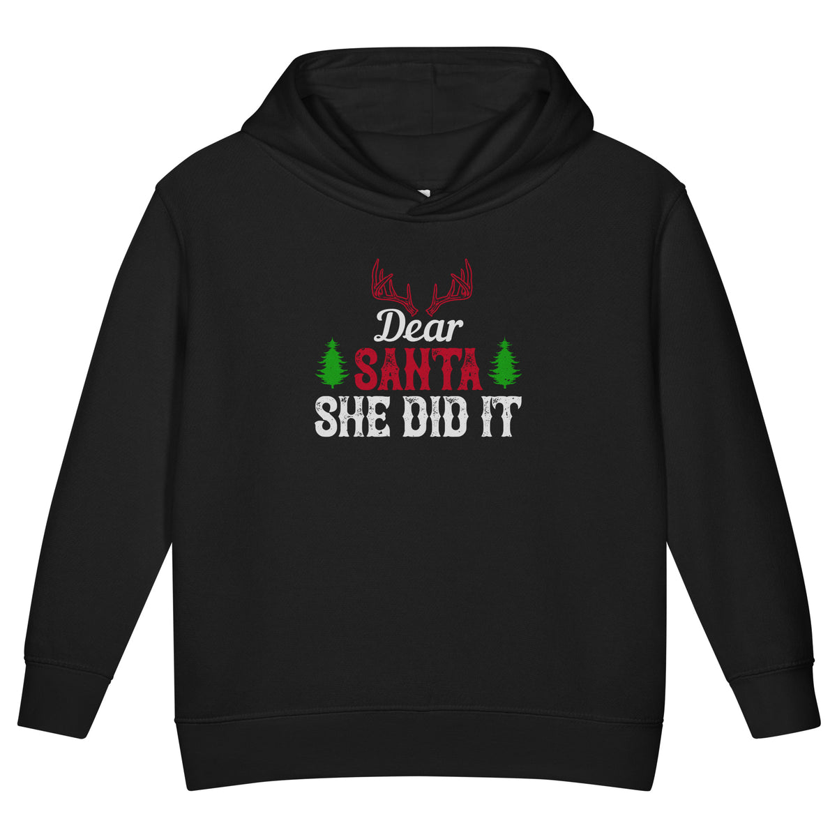 Dear Santa, She Did It Christmas Toddler Hoodie