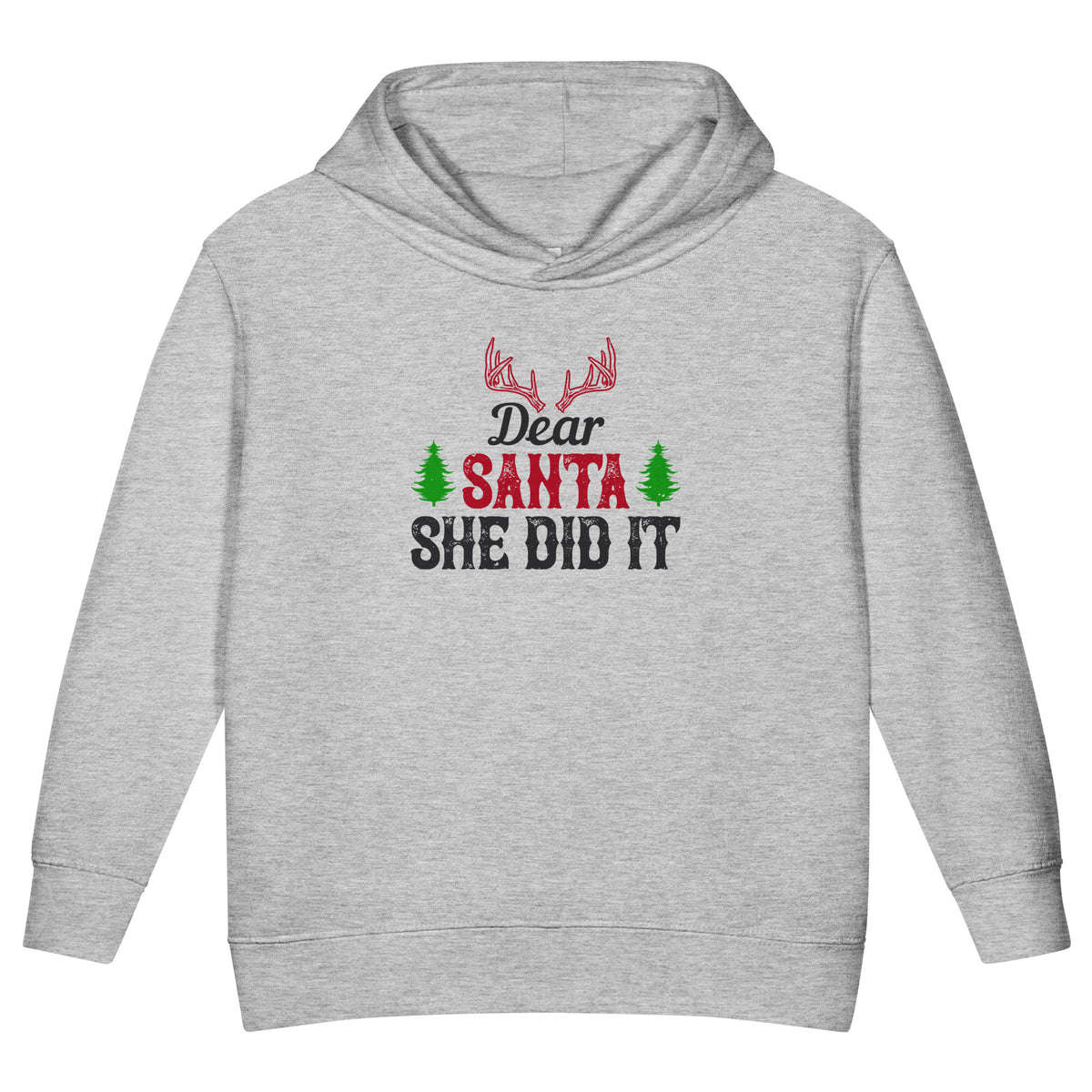 Dear Santa, She Did It Christmas Toddler Hoodie
