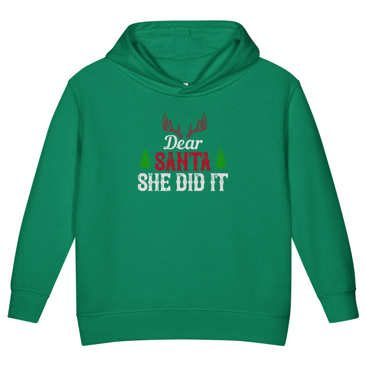 Dear Santa, She Did It Christmas Toddler Hoodie