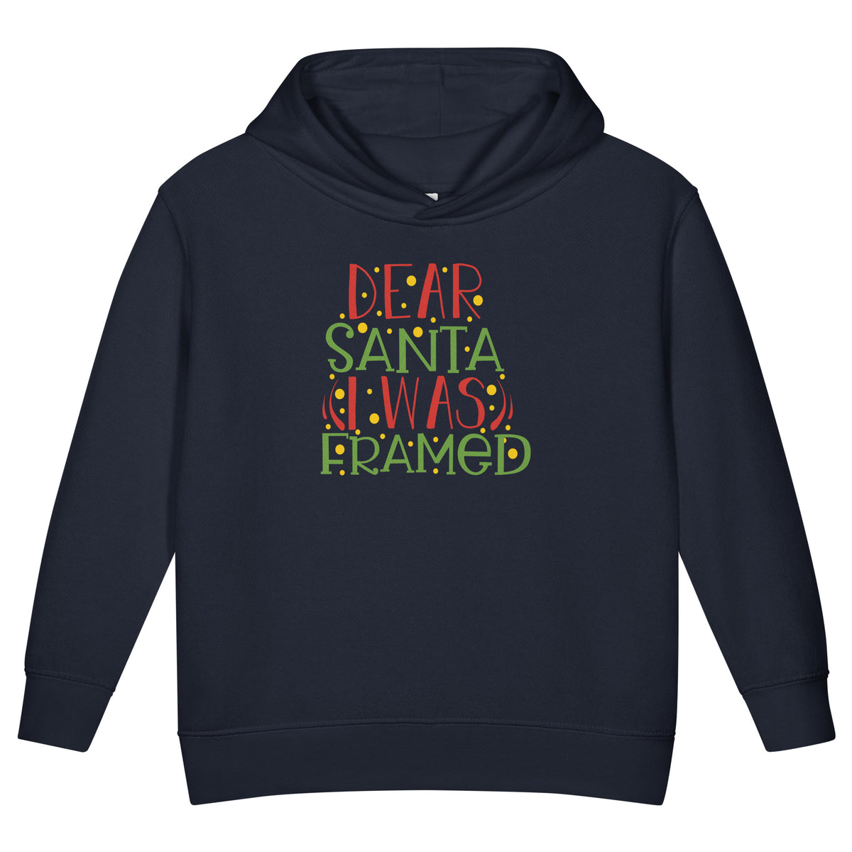 Dear Santa, I Was Framed Christmas Toddler Hoodie