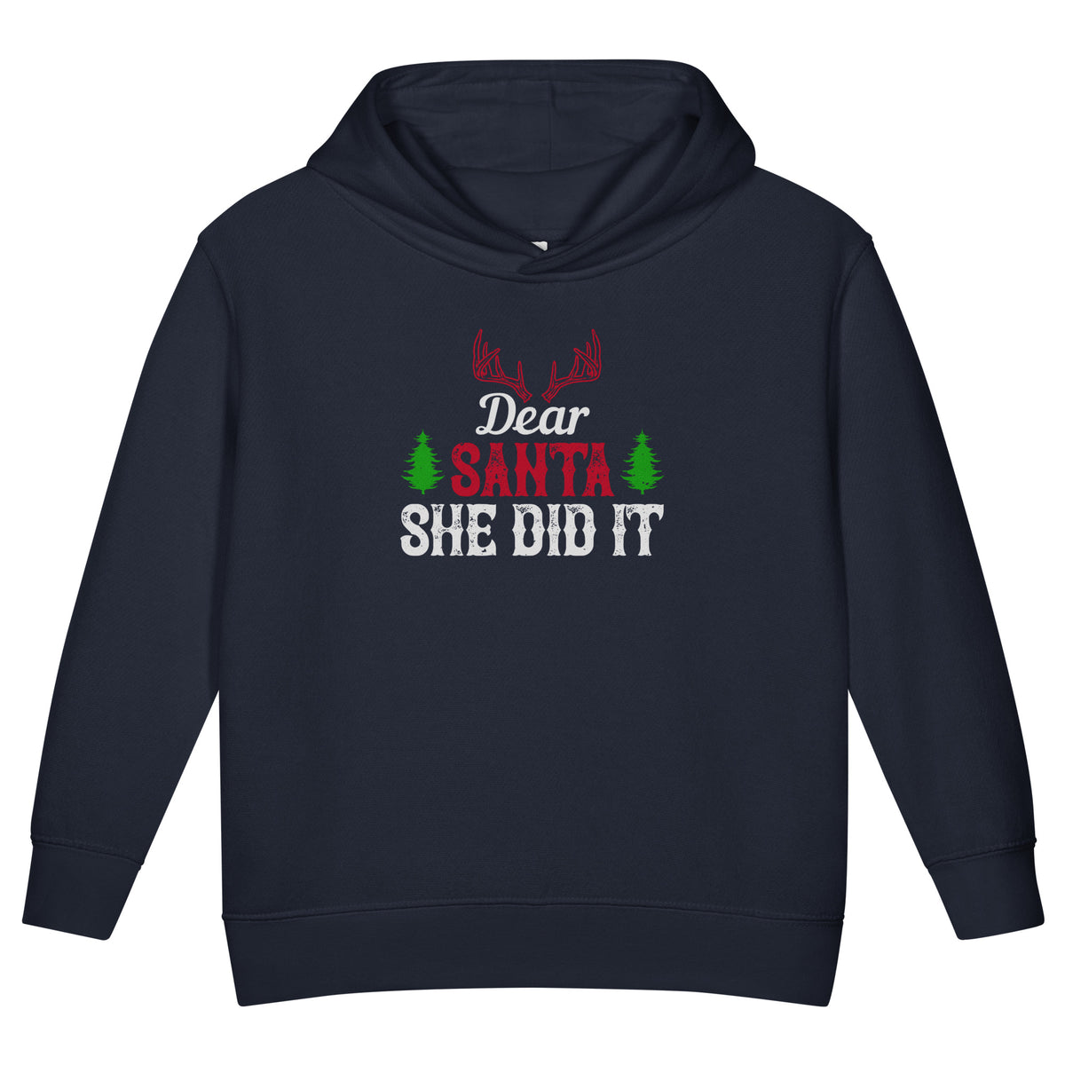 Dear Santa, She Did It Christmas Toddler Hoodie