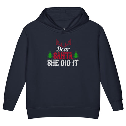 Dear Santa, She Did It Christmas Toddler Hoodie