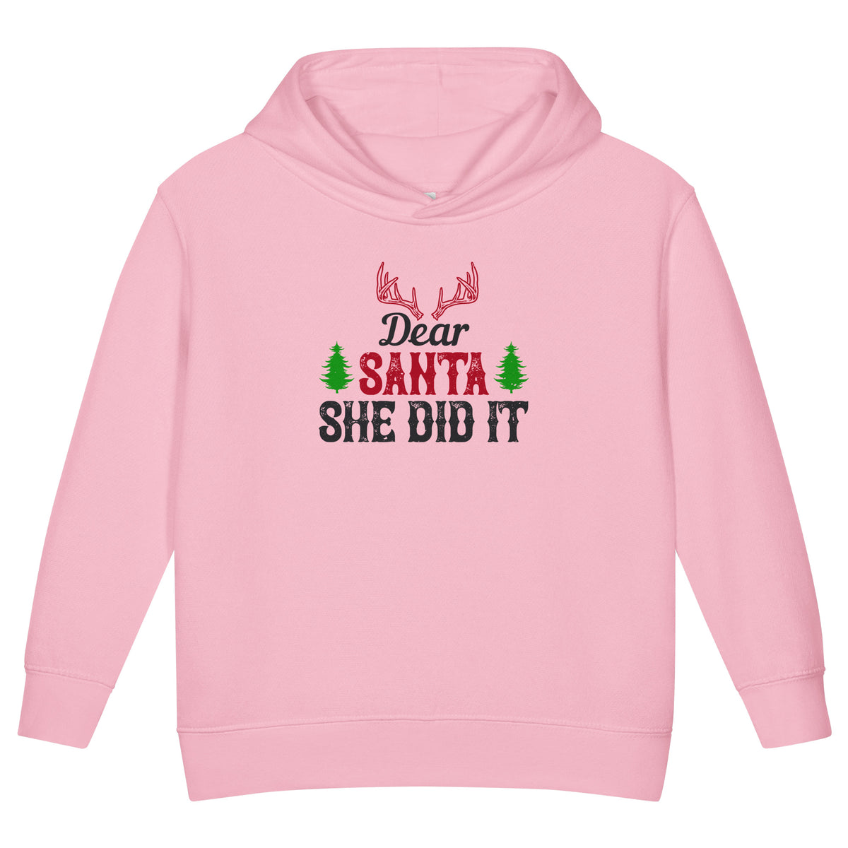Dear Santa, She Did It Christmas Toddler Hoodie