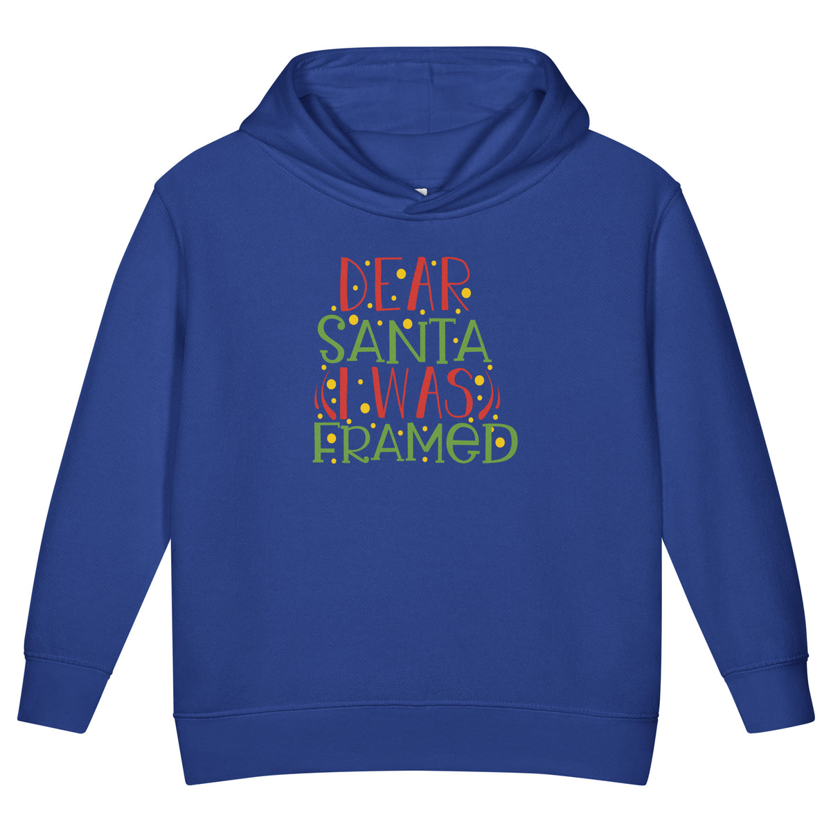 Dear Santa, I Was Framed Christmas Toddler Hoodie