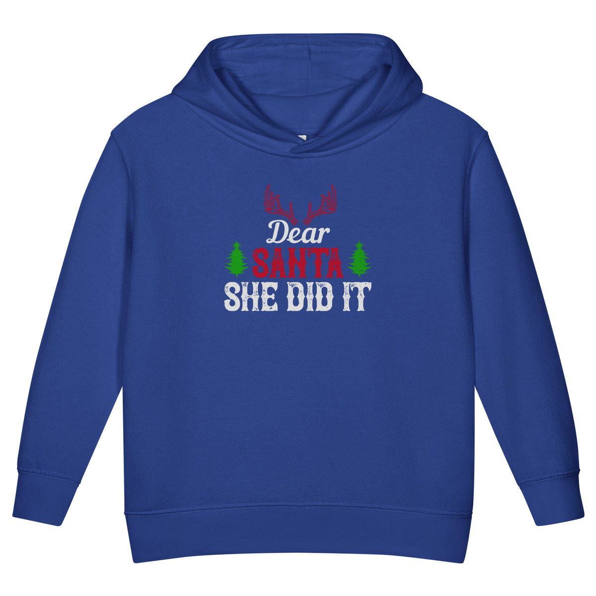 Dear Santa, She Did It Christmas Toddler Hoodie