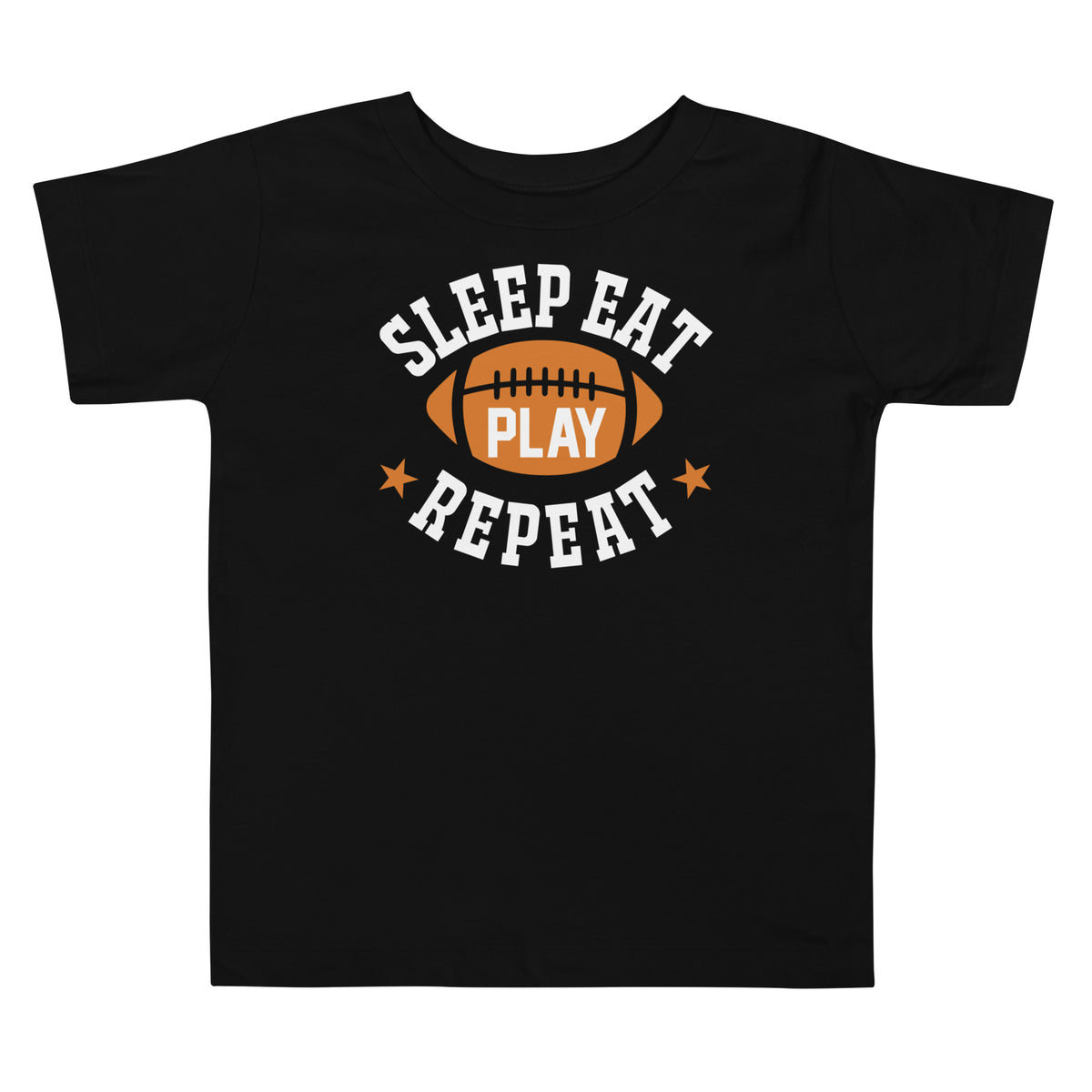 Sleep Eat Play Repeat Football Toddler T-Shirt
