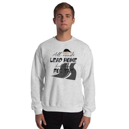 All Roads Lead Home for the Holidays Christmas Unisex Sweatshirt