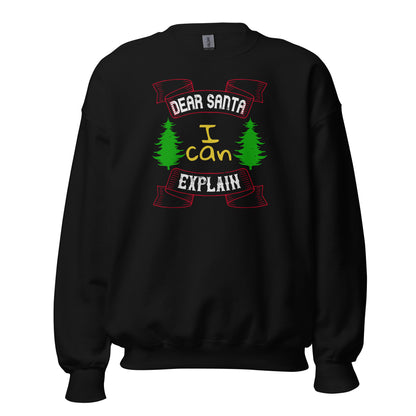 Dear Santa I Can Explain Christmas Unisex Sweatshirt