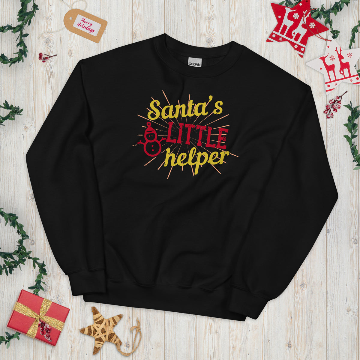 Santa's Little Helper Christmas Unisex Sweatshirt