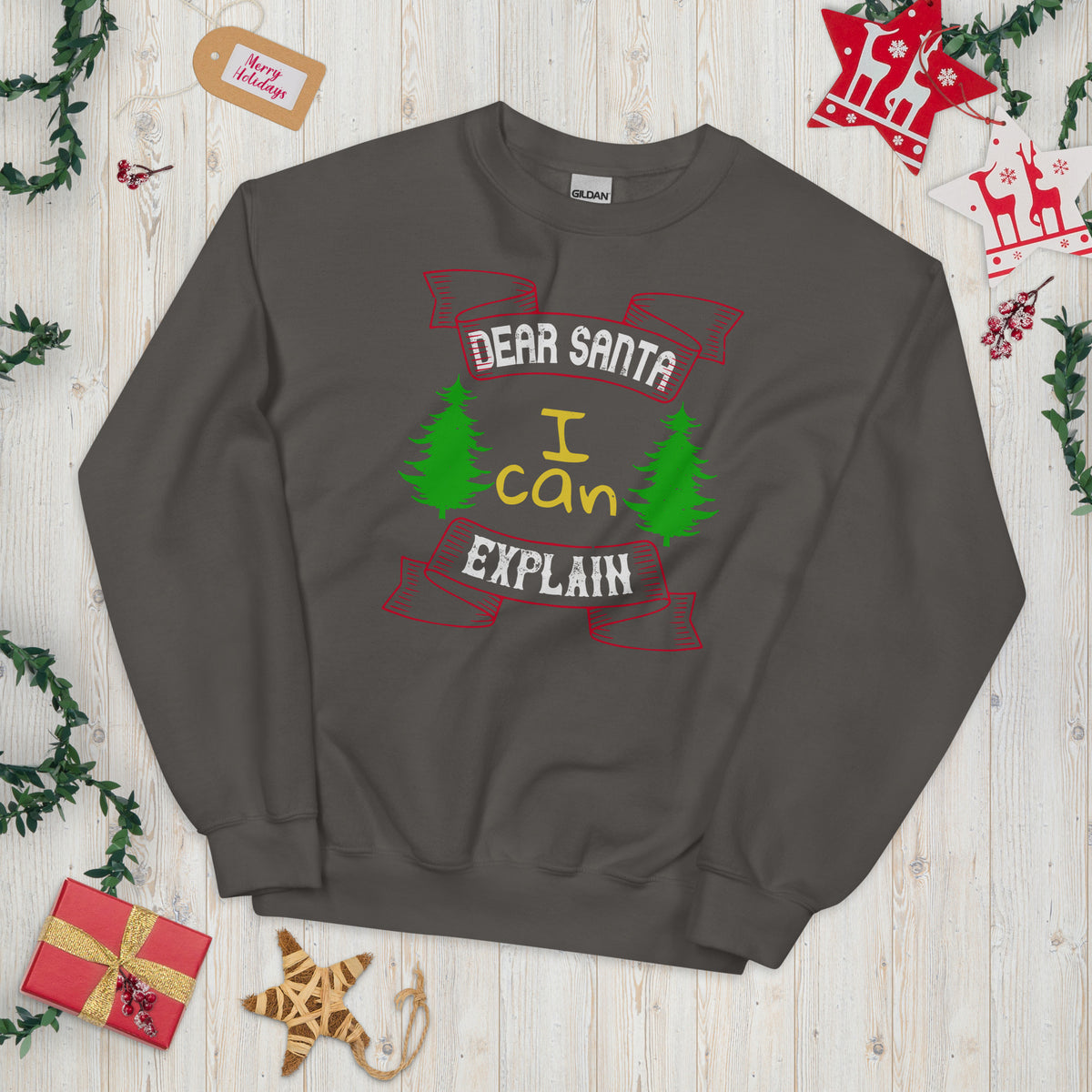 Dear Santa I Can Explain Christmas Unisex Sweatshirt