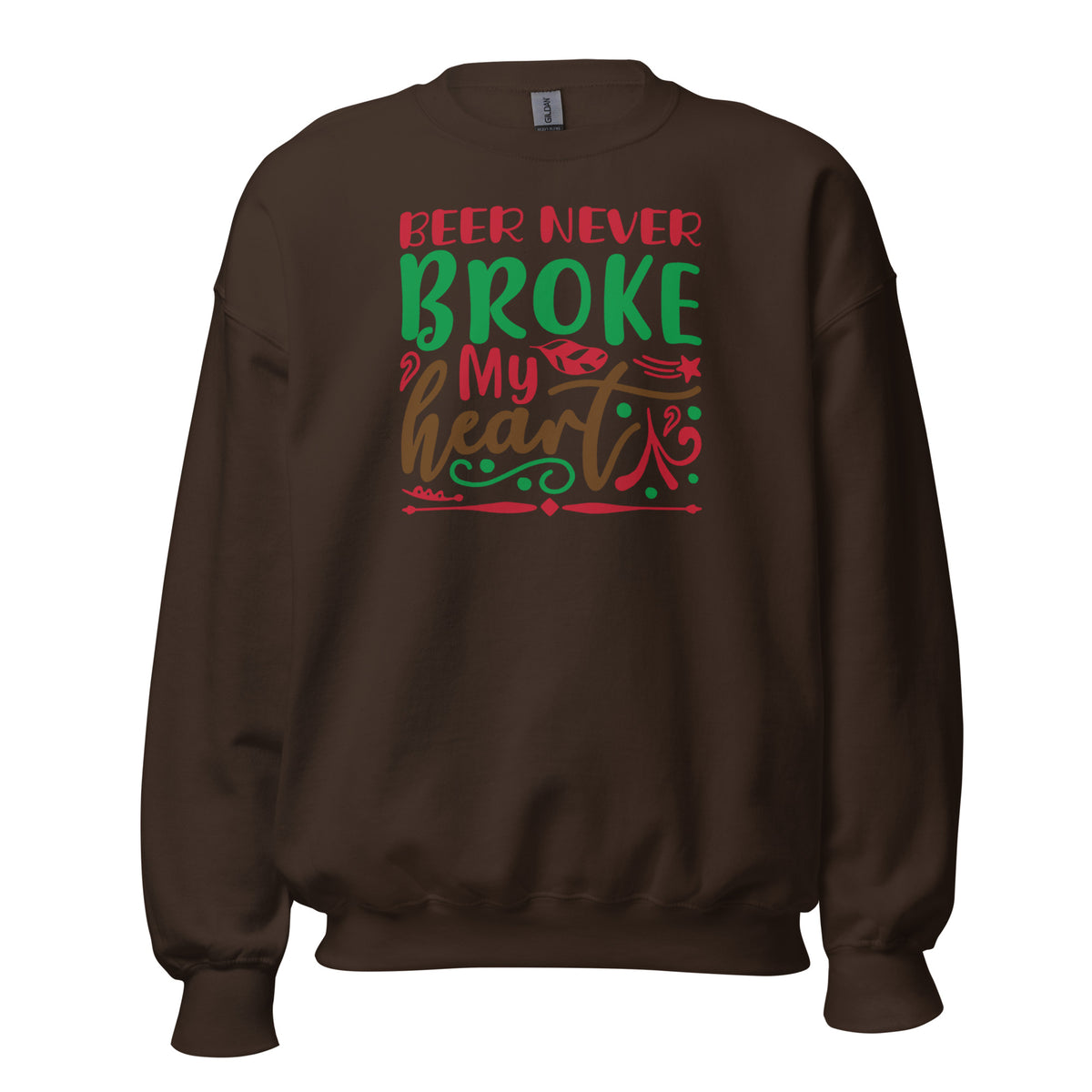 Beer Never Broke My Heart Christmas Unisex Sweatshirt