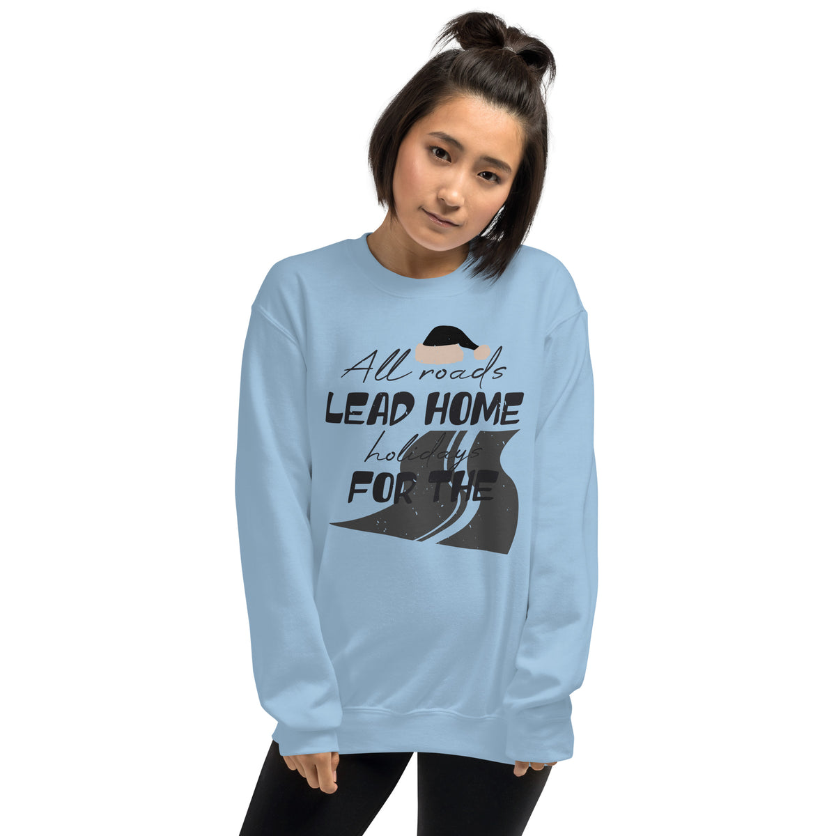 All Roads Lead Home for the Holidays Christmas Unisex Sweatshirt