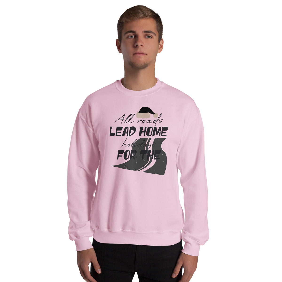 All Roads Lead Home for the Holidays Christmas Unisex Sweatshirt