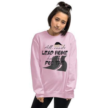 All Roads Lead Home for the Holidays Christmas Unisex Sweatshirt
