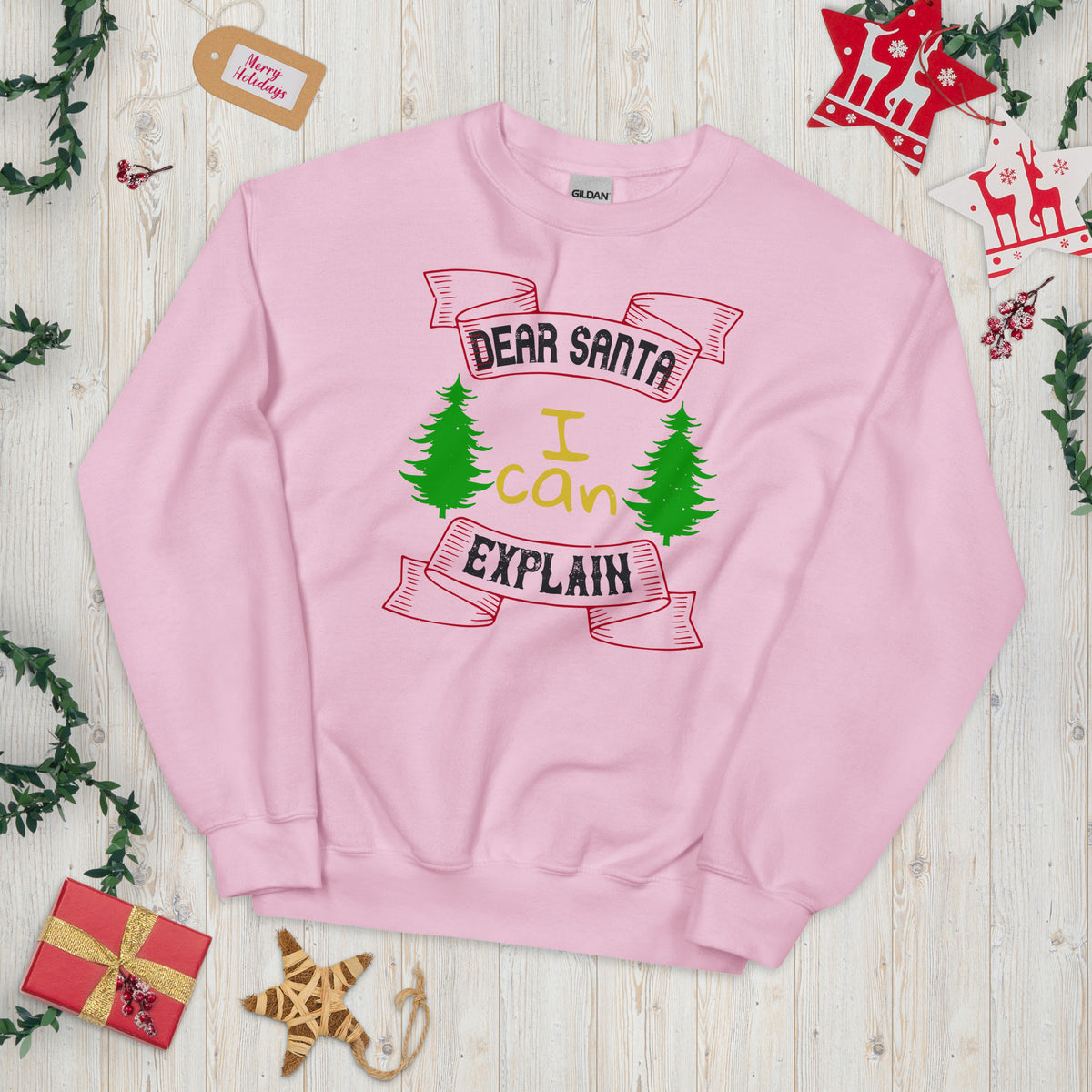Dear Santa I Can Explain Christmas Unisex Sweatshirt