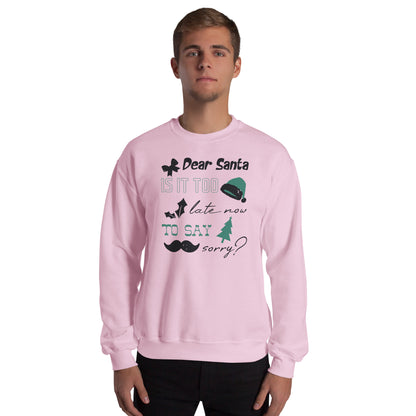 Dear Santa, Is It Too Late to Say Sorry Christmas Unisex Sweatshirt