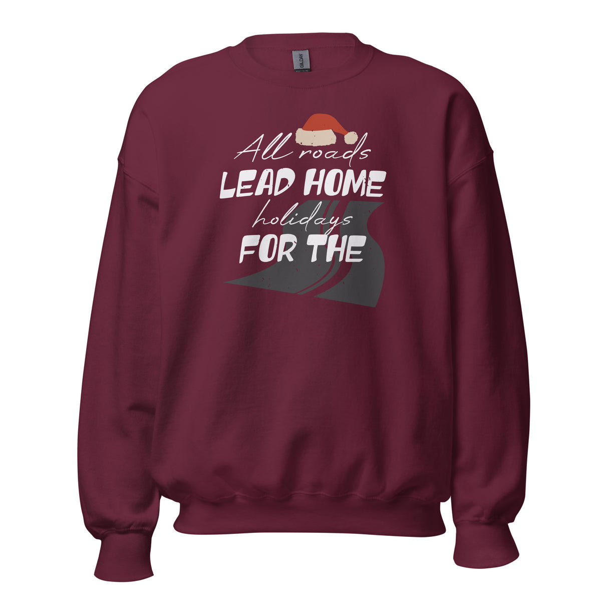 All Roads Lead Home for the Holidays Christmas Unisex Sweatshirt