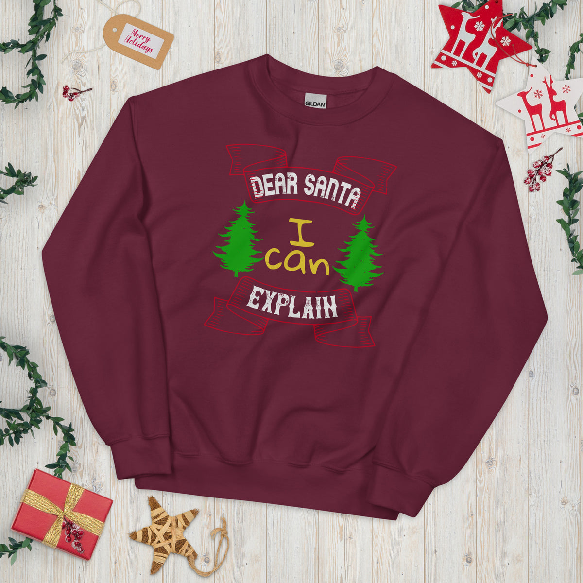 Dear Santa I Can Explain Christmas Unisex Sweatshirt