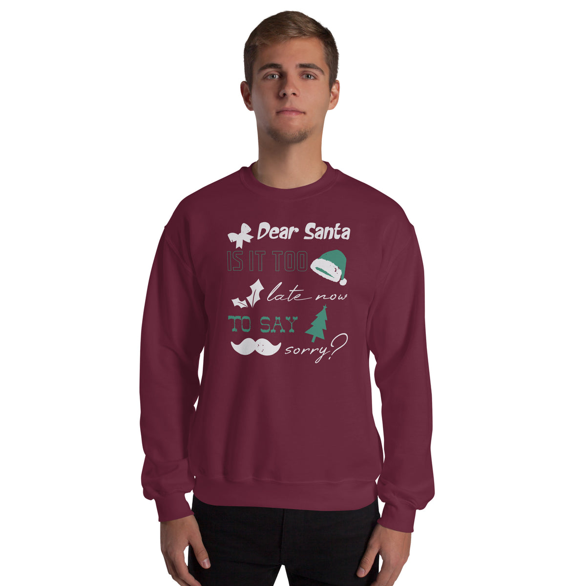 Dear Santa, Is It Too Late to Say Sorry Christmas Unisex Sweatshirt