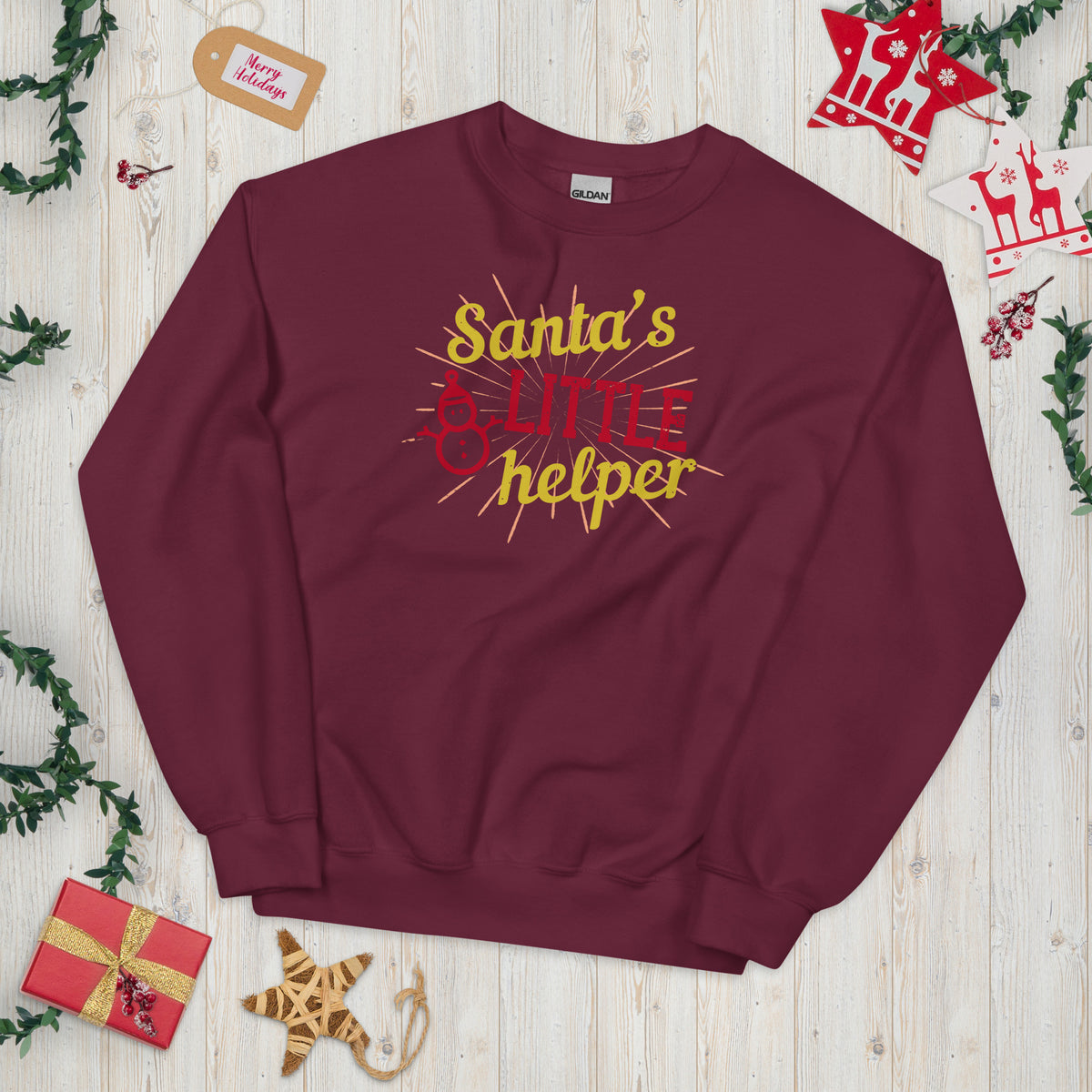 Santa's Little Helper Christmas Unisex Sweatshirt