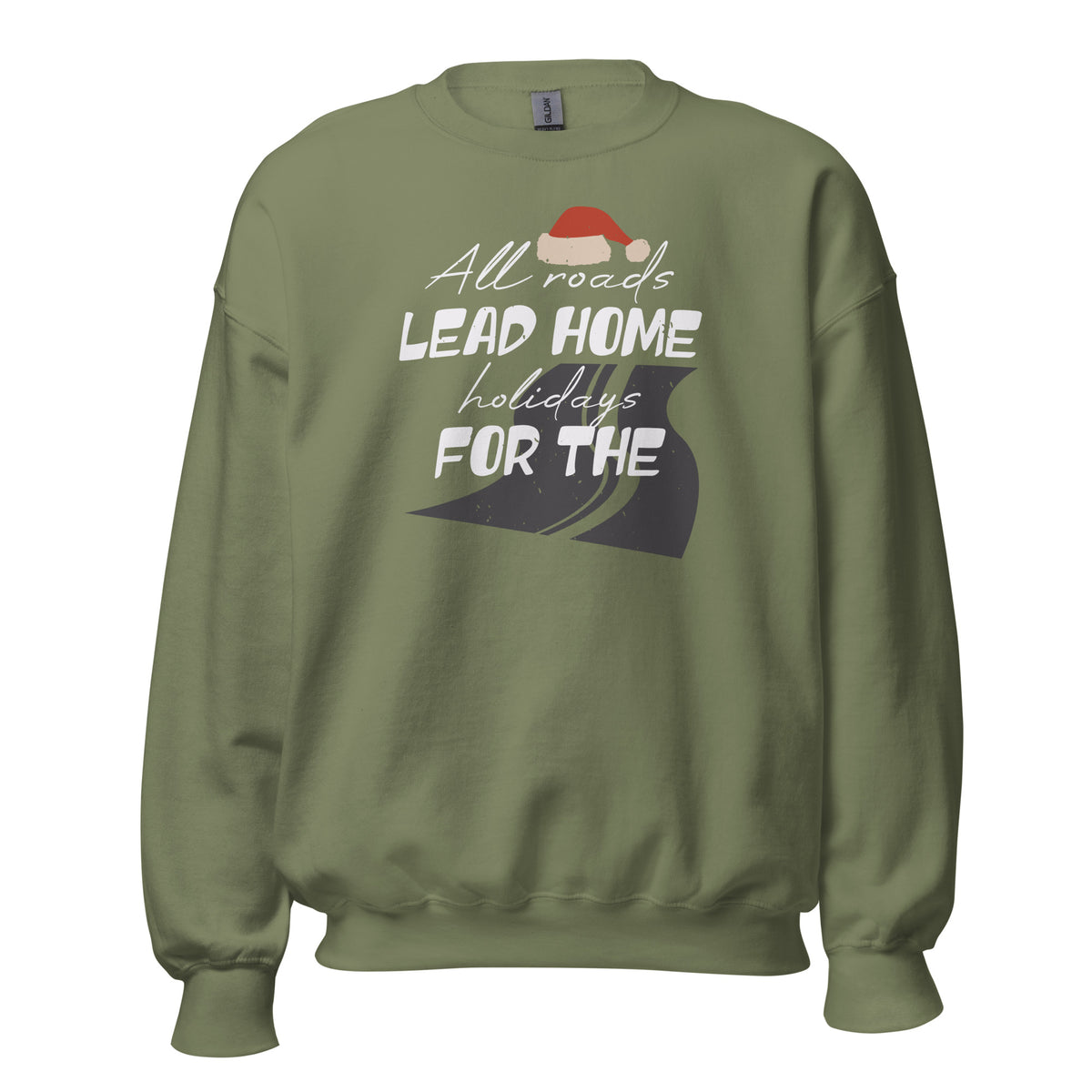 All Roads Lead Home for the Holidays Christmas Unisex Sweatshirt