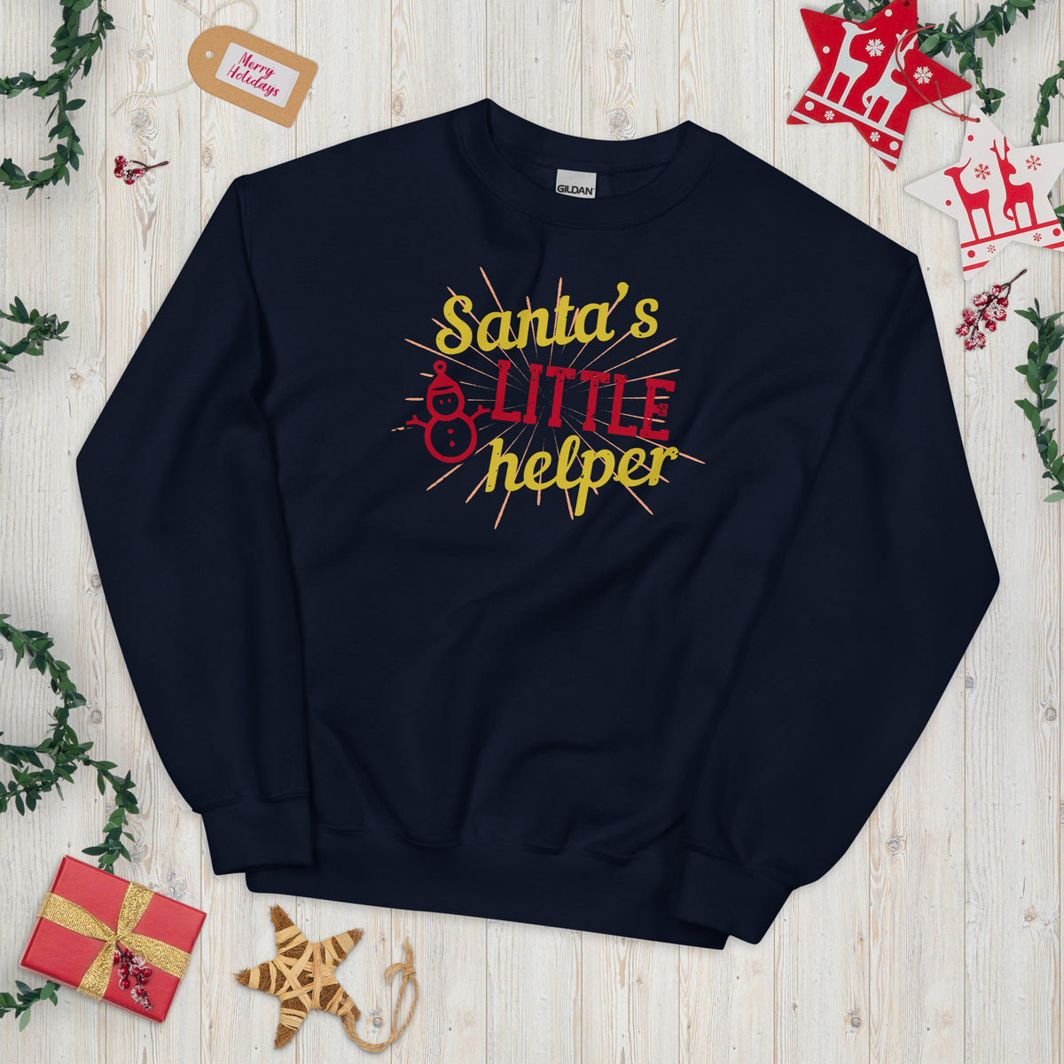 Santa's Little Helper Christmas Unisex Sweatshirt