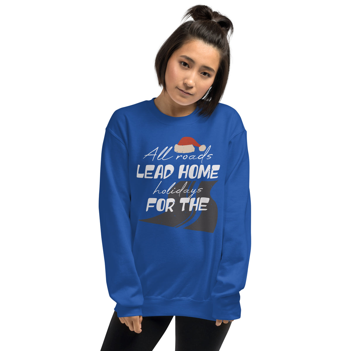 All Roads Lead Home for the Holidays Christmas Unisex Sweatshirt