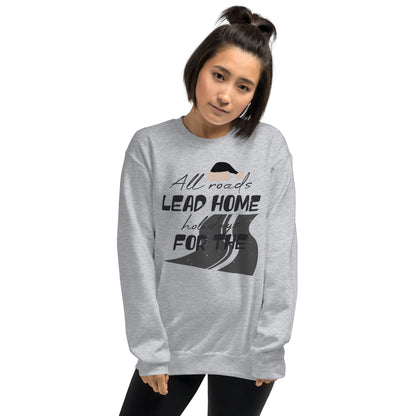 All Roads Lead Home for the Holidays Christmas Unisex Sweatshirt