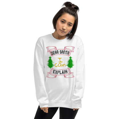 Dear Santa I Can Explain Christmas Unisex Sweatshirt