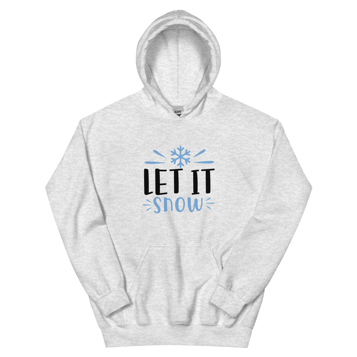Let It Snow Christmas – Bold Snowflake Unisex Hoodie