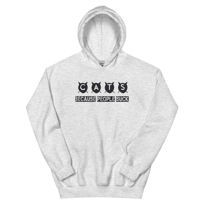 Cats Because People Suck Unisex Hoodie