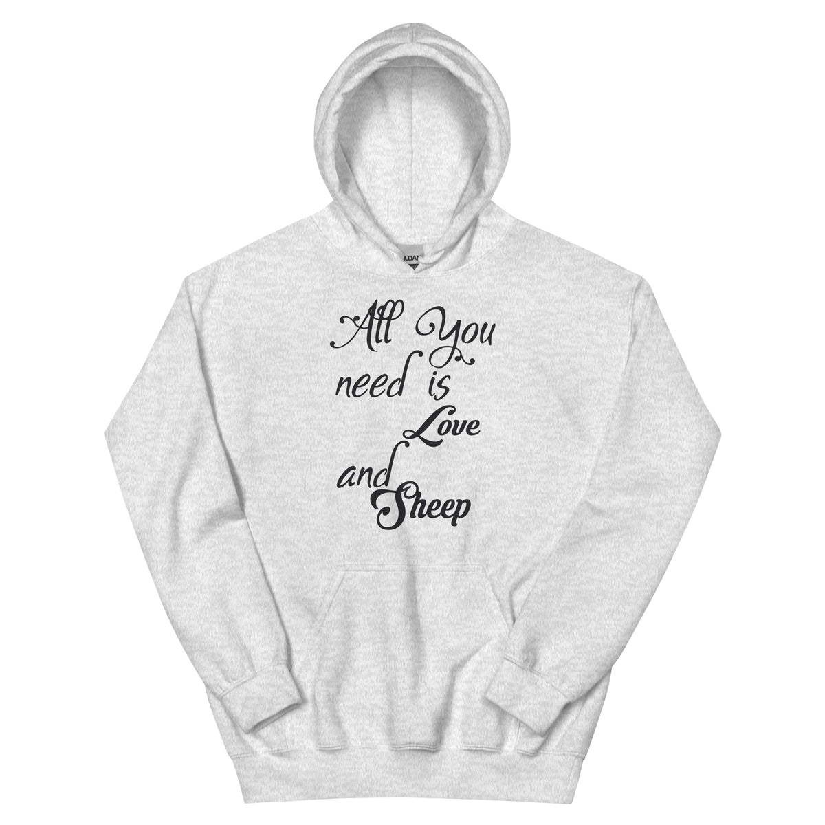 All You Need Is Love and Sheep Unisex Hoodie