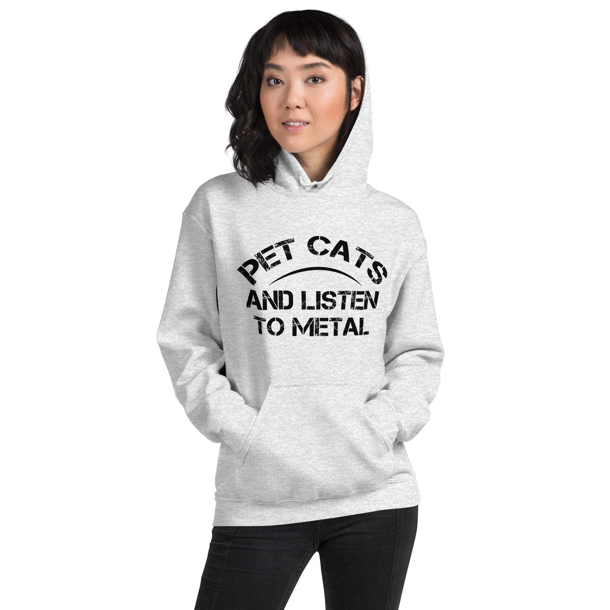 Pet Cats and Listen to Metal Unisex Hoodie