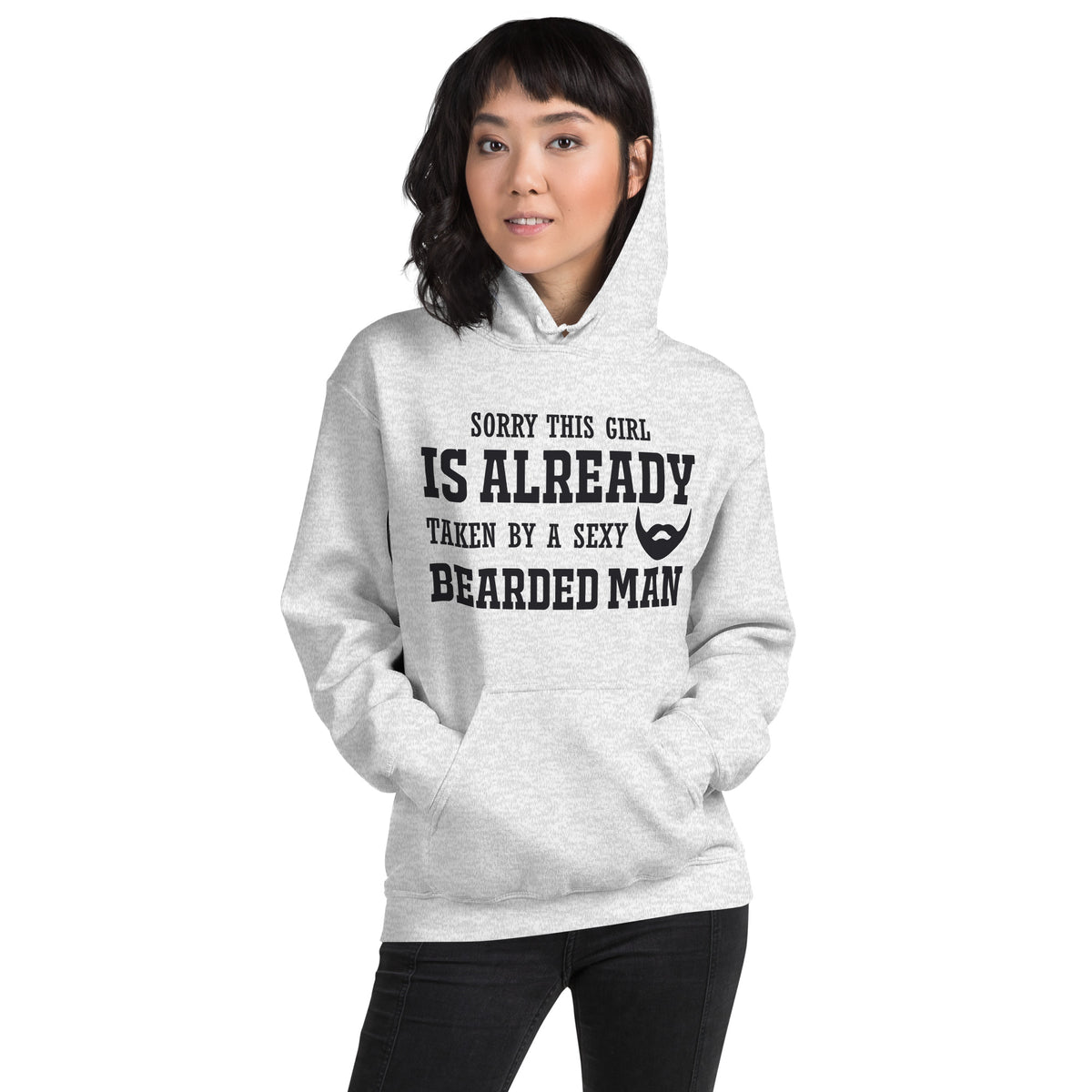 Sorry This Girl Is Already Taken by a Sexy Bearded Man Unisex Hoodie