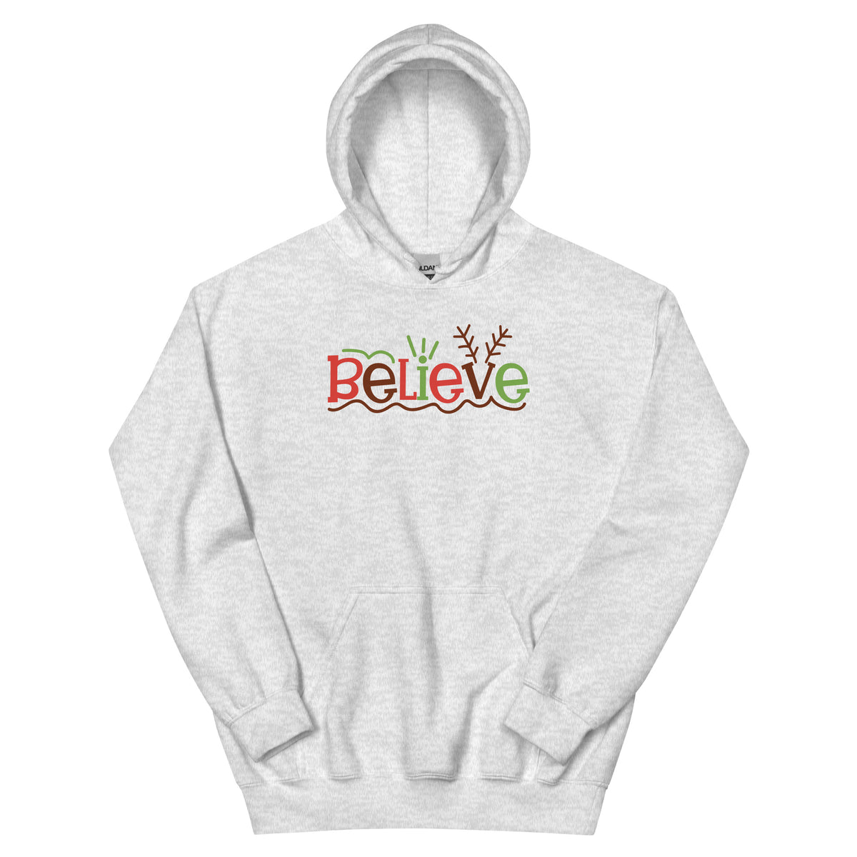 Believe Christmas – Reindeer Antlers Unisex Hoodie