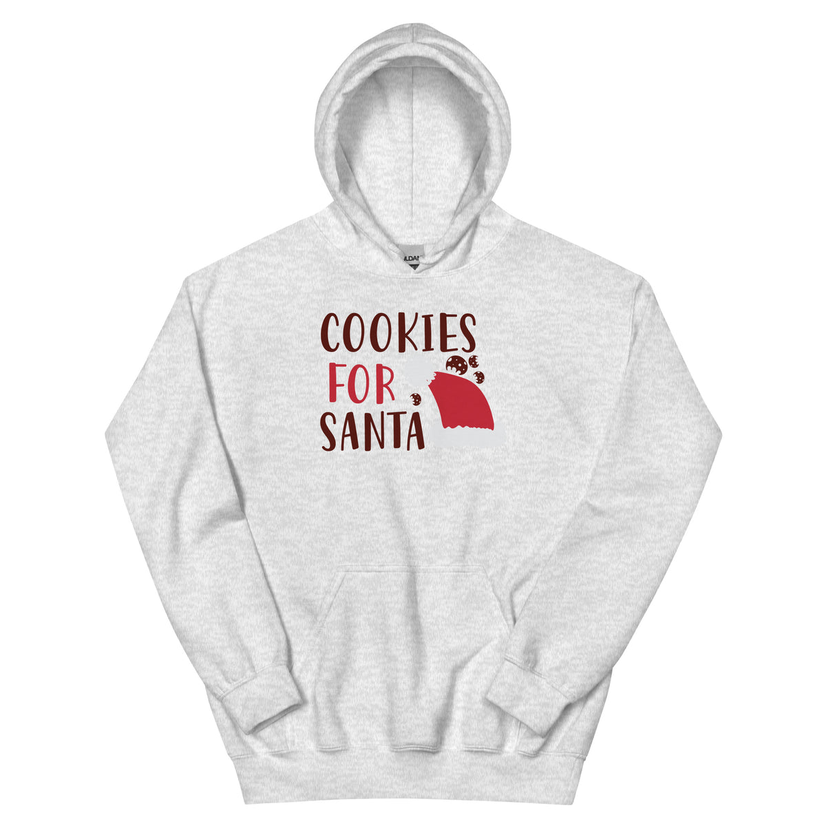 Cookies for Santa Christmas – Santa Hat Unisex Hoodie