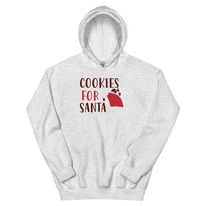 Cookies for Santa Christmas – Santa Hat Unisex Hoodie
