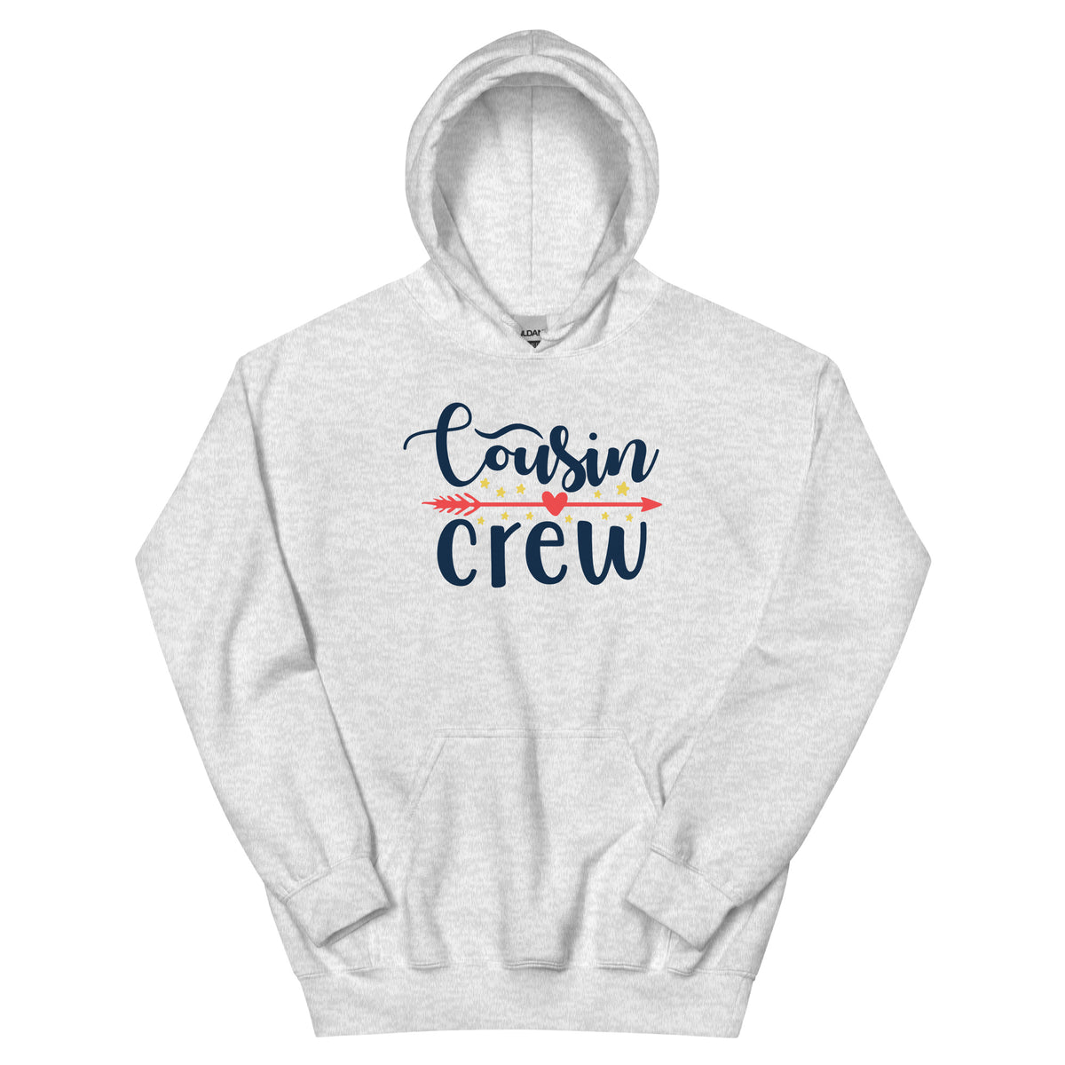 Cousin Crew Christmas – Arrow Script Unisex Hoodie