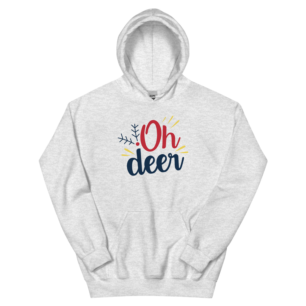 Oh Deer Christmas – Bold Script Unisex Hoodie