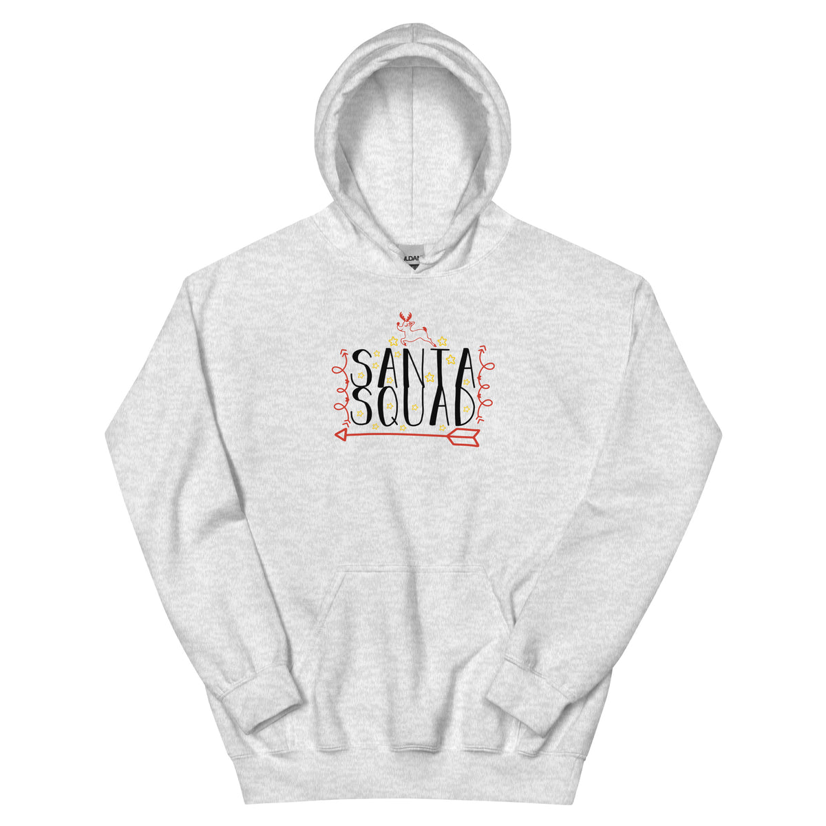 Santa Squad Christmas – Reindeer Arrow Unisex Hoodie