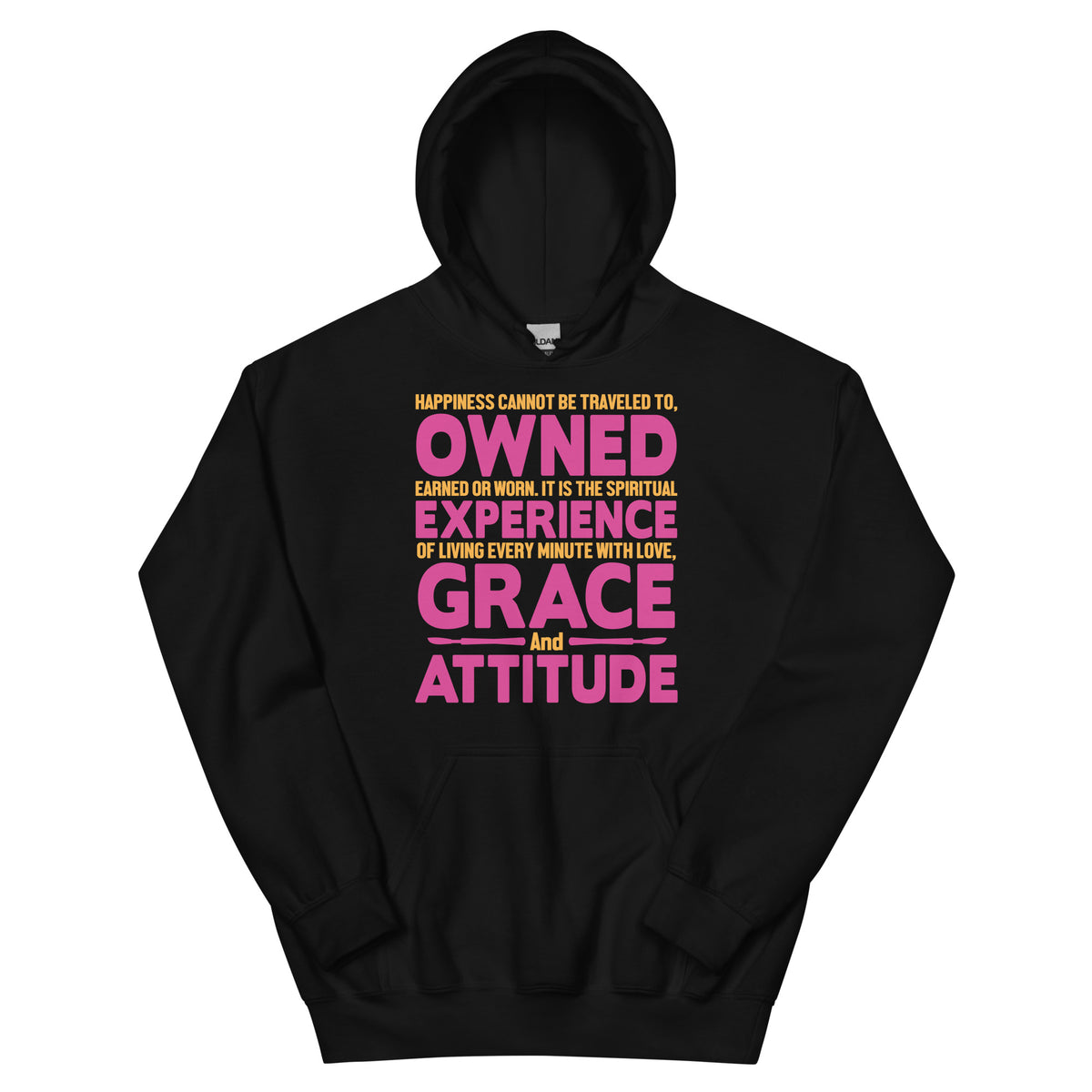 Happiness Is Experience, Grace and Attitude Nurse Unisex Hoodie